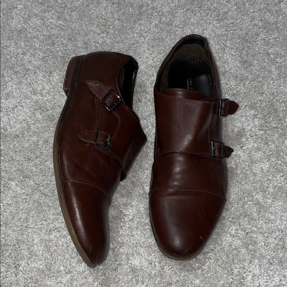 Men's Brown Leather Dress Shoes